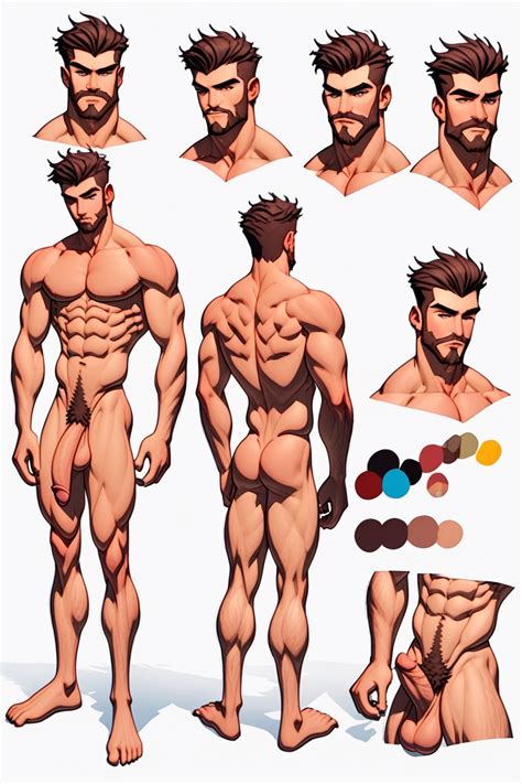 Portrait White Background Szadek AI Gay Porn