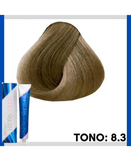 Hidracolor Tinte Tono 8 3 Rubio Claro Dorado Tubo 90g