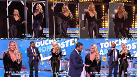 Naked Kelly Vedovelli in Touche pas à mon poste