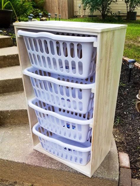 4 Laundry Basket Holder Laundry Room Decor Laundry Organizer Etsy