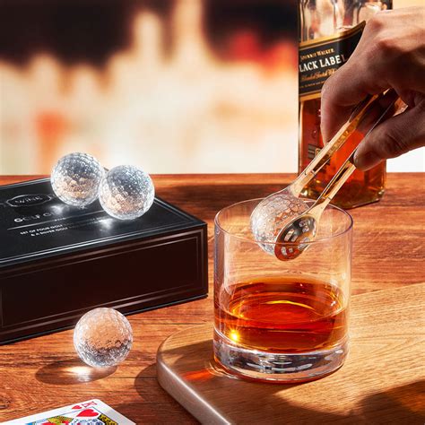 Golf Ball Whiskey Coolers Pack Of 5 Mens T Set Golfers Whisk