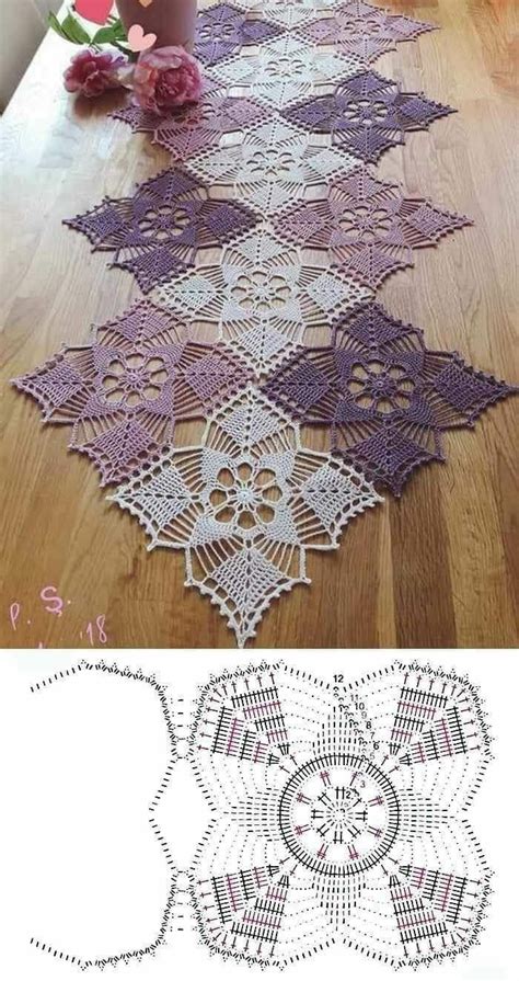 Pin by Ewa Rosa on Wzory szydełkowe Crochet tablecloth pattern