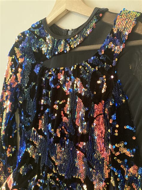 Weissman Dance Costume Sequin Mermaid SA Long Sleeve - Gem