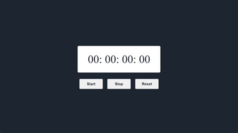 Stopwatch Using Html Css And Javascript Step By Step Tutorial Youtube