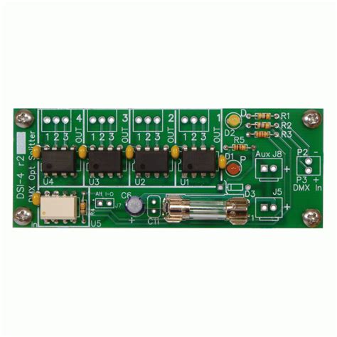 DMX Splitter Optically Isolated PCB | ELM Video Technology