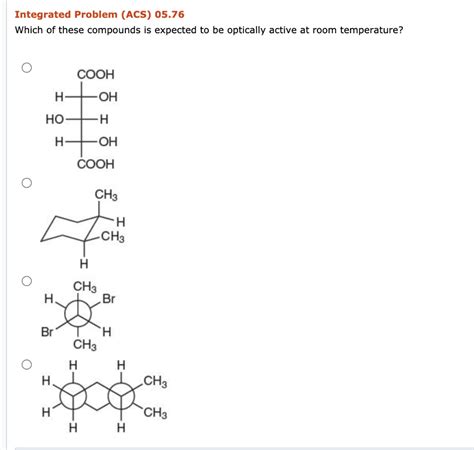 Solved Integrated Problem ACS 05 76 Which Of These Chegg