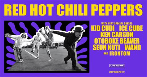 New Unlimited Love Tour Announced With Red Hot Chili Peppers Ice Cube Kid Cudi And Ken