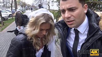 DEBT4k Sweet Blonde Drilled By Hung Collector Right After The Wedding XNXX