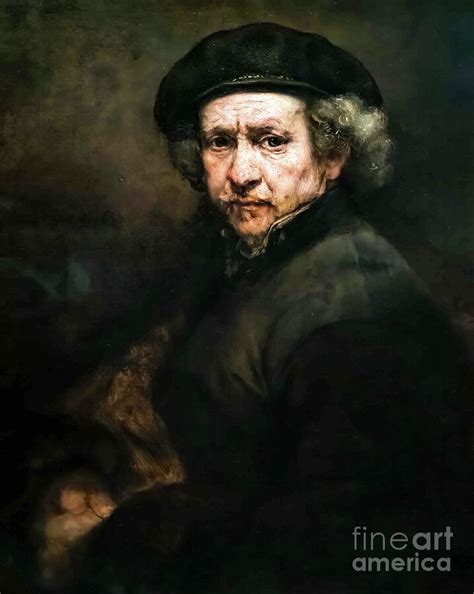 Self Portrait By Rembrandt Van Rijn 1659 By M G Whittingham