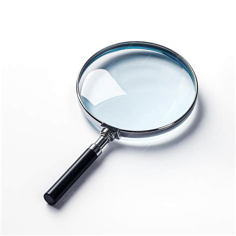 Premium Ai Image A Modern Magnifying Glass White Background