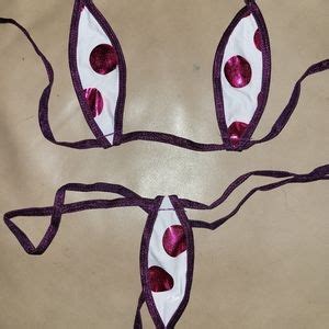 Handmade By Strawberrytots Swim Handmade Teardrop Exhibitionist Micro Thong Bikini Poshmark