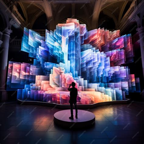 Premium AI Image | Unveiling the Unseen An Interactive Projection