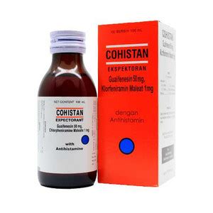 Cohistan Expectorant Syrup Obat Apa Honestdocs