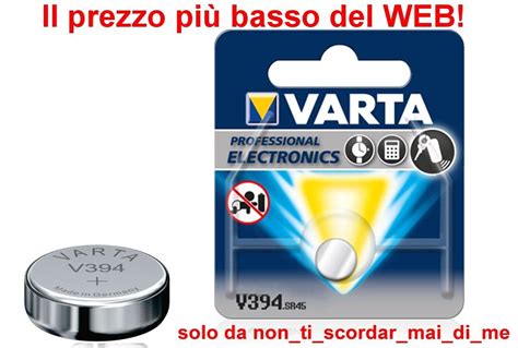 VARTA V394 BATTERIA A BOTTONE LITIO SR45 D 394/380 280-17 SB-A4 KS394 ...