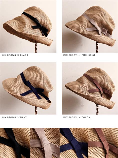 楽天市場mature ha マチュアーハ mature マチュアBOXD HAT cm brim ボックス リボン ペーパー ハット mbox 帽子 レディース