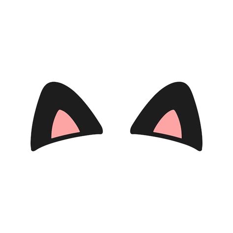 Premium Vector Cat Ears Cute Illustration Icon