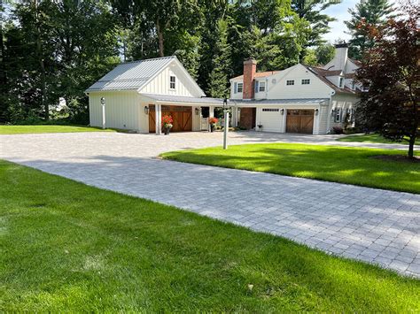 Luxury Paver Driveway Extension in Longmeadow, MA 01106 - RJM Landscaping