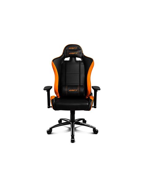 DRIFT DR200 Silla Para Videojuegos De PC Asiento Acolchado Negro Naranja