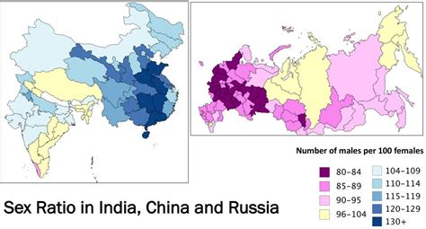 Simon Kuestenmacher On Twitter Map Shows Sex Ratios In India China