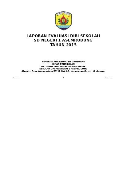 Detail Contoh Evaluasi Diri Sekolah Koleksi Nomer 28