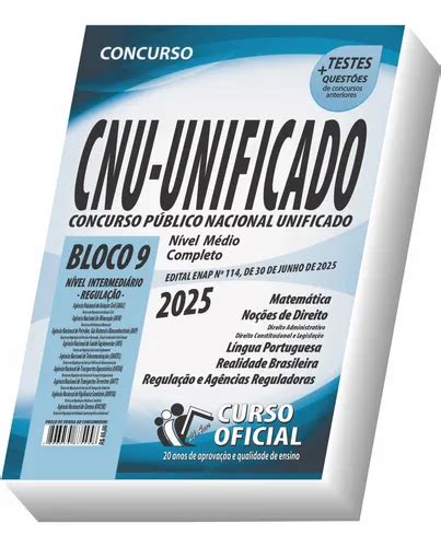 Apostila Cnu - Concurso Nacional Unificado - Bloco 9 - Regulação ...