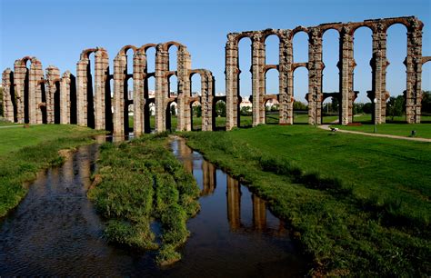 Acueducto de los Milagros Mérida Sitios de España