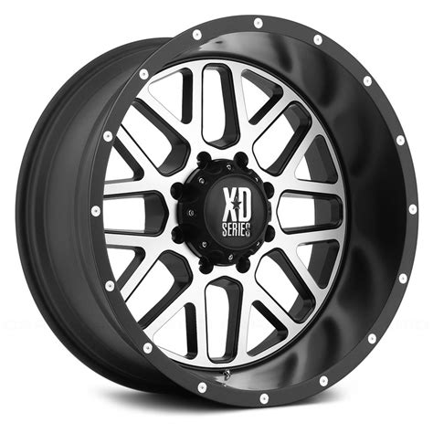 XD SERIES XD820 GRENADE Wheels Satin Black With Machined Face Rims