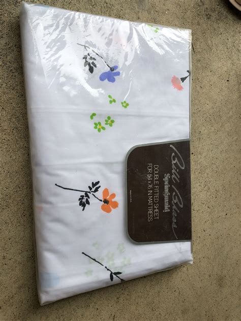 Springmaid Bill Blass Papillon Double Fitted Sheet New Ebay