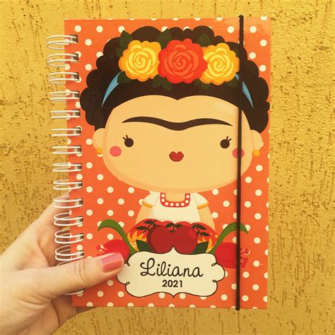 Agenda Frida Kahlo Elo Produtos Especiais