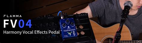 FLAMMA FV04 Vocal Harmony Pedal with 11 Harmony Modes 12 Pitches for ...