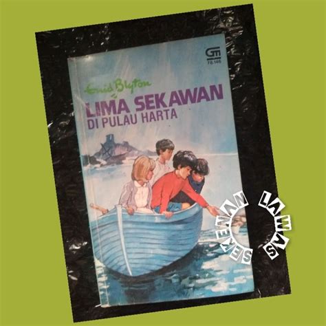 Jual Novel Lima Sekawan Di Pulau Harta Cetakan Th Bagus