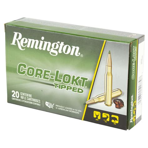 Remington Springfield Gr Core Lokt Tipped Rd Box Case