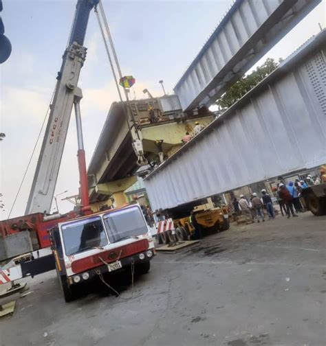 Of M Girder Span At Majerhat Viaduct Approaching Jai Hind