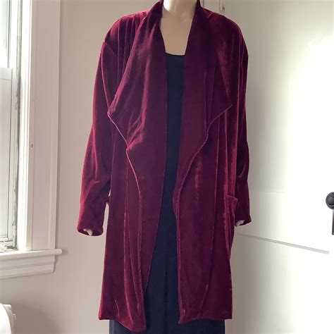 Amaryllis Velour Jacket Blazer Red Depop