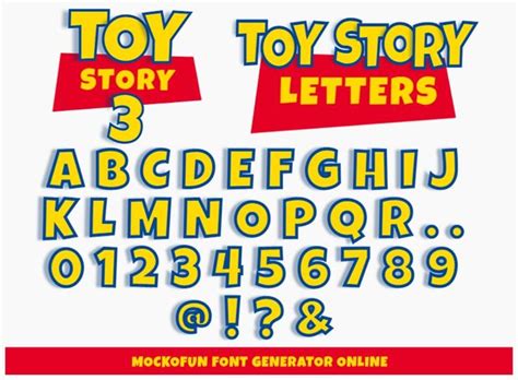 🤠 Toy Story Font Generator 👨‍🚀 Free 9d In 2025 Toy Story Font Toy