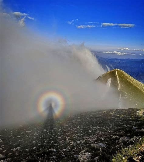 captivating brocken specter  rare mountain marvel