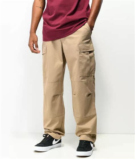 Empyre Loose Fit Olive Cargo Skate Pants