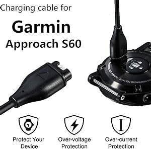 E ECSEM Compatible Con Garmin Approach S60 S62 S42 S40 S70 Cargador De