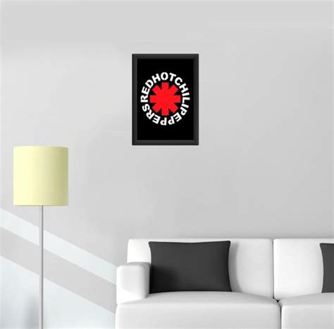 Quadro Red Hot Chili Peppers Banda Rock Simbolo Decorar Sala No Elo Luck Decora Es Dc