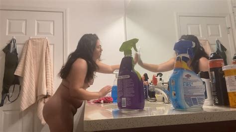 Sexifeetime Cleaning My Bathroom NAKED SexiFeetime Adventures Clips4sale
