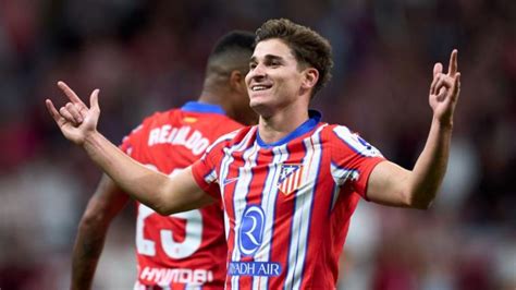 Julián Álvarez metió su primer gol en el Atlético de Madrid y le