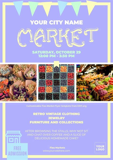 flea market flyer templates  customize