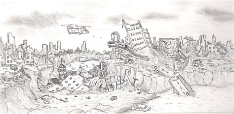 Destroyed City By Plstcarmy On Deviantart