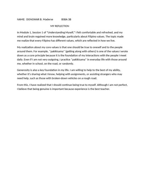 personal finance reflection