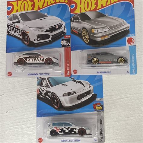 Hot Wheels Honda Set Honda Civi R Honda Civic Depop