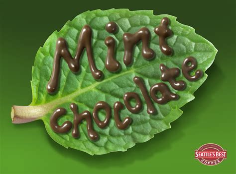 Seattle’s Best Lettering Mint Chocolate Leaf – Lori Anzalone Illustration