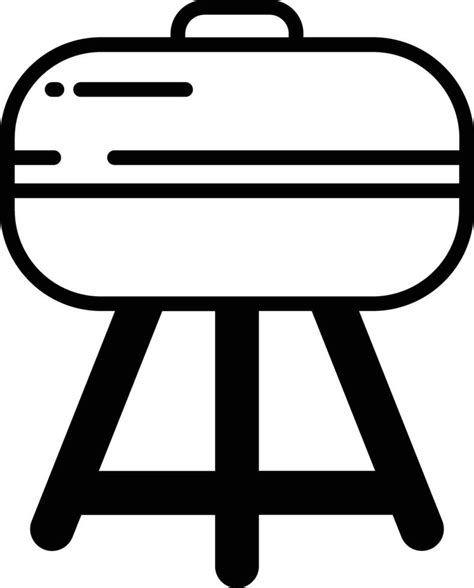 bbq glyph   vector illustration  vector art  vecteezy