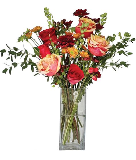 Crimson & Orange Bouquet- 10 Bouquets - Bulk Purchase - Calyx Flowers, Inc