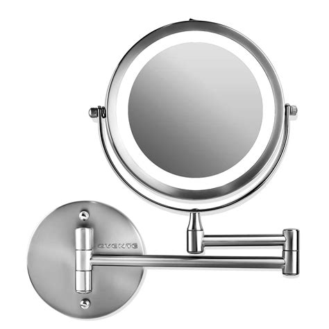 Ovente Wall Mounted Vanity Makeup Mirror 7 Inch with 1X 10X ...