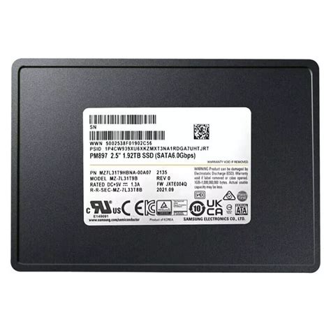 SAMSUNG PM897 1.925TB 2.5 SSD (MZ7L31T9HBNA-00A07)